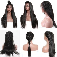 lace front brésilienne straight 180% densité 100% remy